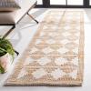 SAFAVIEH Area Rug 8×10 – Natural Fiber Collection – Large – Ivory & Natural, Handmade Jute & Wool, Farmhouse Style, Ideal for Living Room, Bedroom, Dining Space (NF511A)(Ivory/Natural)