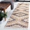 SAFAVIEH Area Rug 8×10 – Natural Fiber Collection – Large – Natural & Black, Handmade Jute, Boho Style, Ideal for Living Room, Bedroom, Dining Space (NFB401A)(Natural/Black)