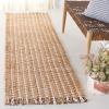 SAFAVIEH Area Rug 8×10 – Natural Fiber Collection – Large – Natural & Bleach, Handmade Jute, Rustic Farmhouse Style, Ideal for Living Room, Bedroom, Dining Space (NF815A)(Natural/Bleach)