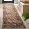 SAFAVIEH Area Rug 8×10 – Natural Fiber Collection – Large – Natural & Brown, Hemp, Ideal for Living Room, Bedroom, Dining Space (NF565A)(Natural/Brown)