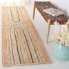 SAFAVIEH Area Rug 8×10 – Natural Fiber Collection – Large – Natural & Green, Handmade Jute, Rustic Farmhouse Style, Ideal for Living Room, Bedroom, Dining Space (NF894A)(Natural/Green)