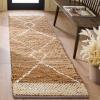 SAFAVIEH Area Rug 8×10 – Natural Fiber Collection – Large – Natural & Ivory, Handmade Jute, Farmhouse Moroccan Boho Rustic Style, Ideal for Living Room, Bedroom, Dining Space (NF952A)(Natural/Ivory)