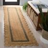 SAFAVIEH Area Rug 8×10 – Natural Fiber Collection – Large – Natural & Ivory, Handmade Jute, Rustic Farmhouse Style, Ideal for Living Room, Bedroom, Dining Space (NF896A)(Natural/Olive)