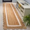 SAFAVIEH Area Rug 8×10 – Natural Fiber Collection – Large – Natural & Ivory, Handmade Jute, Rustic Farmhouse Style, Ideal for Living Room, Bedroom, Dining Space (NF896A)(Natural/Ivory)