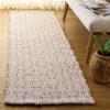 SAFAVIEH Area Rug 8×10 – Natural Fiber Collection – Large – Natural & Ivory, Handmade Jute & Wool, Ideal for Living Room, Bedroom, Dining Space (NFB225A)(Natural/Pink)
