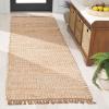 SAFAVIEH Area Rug 8×10 – Natural Fiber Collection – Large – Natural & Ivory, Handmade Wool, Farmhouse Style, Ideal for Living Room, Bedroom, Dining Space (NF816A)(Natural/Ivory)
