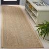 SAFAVIEH Area Rug 8×10 – Natural Fiber Collection – Large – Natural & Ivory, Seagrass, Ideal for Living Room, Bedroom, Dining Space (NF111J)(Natural/Beige)