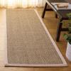 SAFAVIEH Area Rug 8×10 – Natural Fiber Collection – Large – Natural & Ivory, Seagrass, Ideal for Living Room, Bedroom, Dining Space (NF111J)(Natural/Ivory)