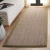 SAFAVIEH Area Rug 8×10 – Natural Fiber Collection – Large – Natural & Ivory, Seagrass, Ideal for Living Room, Bedroom, Dining Space (NF111J)(Natural/Olive)