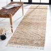 SAFAVIEH Natural Fiber Collection 8′ x 10′ Natural / Beige NFB407A Handmade Boho Fringe Jute Living Room Dining Bedroom Area Rug(Natural/Beige)