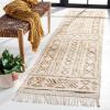 SAFAVIEH Natural Fiber Collection 8′ x 10′ Natural / Beige NFB409A Handmade Boho Fringe Jute Living Room Dining Bedroom Area Rug(Natural/Beige)