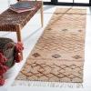 SAFAVIEH Natural Fiber Collection 8′ x 10′ Natural / Rust NFB402A Moroccan Boho Fringe Jute Living Room Dining Bedroom Area Rug(Natural/Rust)