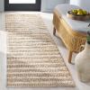 SAFAVIEH Natural Fiber Collection Area Rug – 8′ x 10′, Sage & Bleach, Handmade Jute, Ideal for Living Room, Bedroom, Home Office, Dining Space (NFB779W-8)(Sage/Bleach)