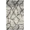SAFAVIEH Retro Collection Area Rug – 5’3″ x 8′, Blue & Dark Blue, Modern Abstract Design, Non-Shedding & Easy Care, Ideal for High Traffic Areas in Living Room, Bedroom (RET2144-6570)(Light Grey/Black)