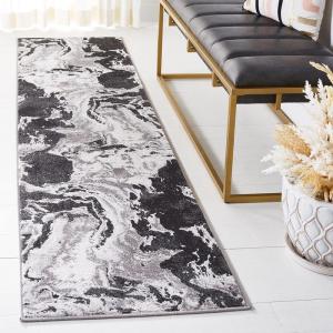 SAFAVIEH Area Rug 8×10 – Amelia Collection – Large – Charcoal & Grey, Modern Design, Non-Shedding & Easy Cleaning, Ideal for Living Room, Bedroom, Office, Dining Space (ALA277J)(Charcoal/Grey)