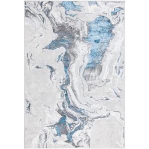 SAFAVIEH Area Rug 8×10 – Amelia Collection – Large – Charcoal & Grey, Modern Design, Non-Shedding & Easy Cleaning, Ideal for Living Room, Bedroom, Office, Dining Space (ALA277J)(Grey/Blue)