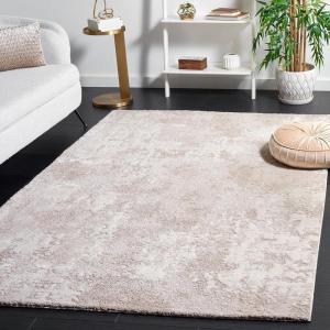 SAFAVIEH Area Rug 8×10 – Century Collection – Large – Beige & Grey, Modern Design, Non-Shedding & Easy Cleaning, Ideal for Living Room, Bedroom, Office, Dining Space (CTY339B)(Beige)