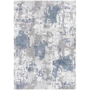 SAFAVIEH Area Rug 8×10 – Century Collection – Large – Beige & Grey, Modern Design, Non-Shedding & Easy Cleaning, Ideal for Living Room, Bedroom, Office, Dining Space (CTY339B)(Grey/Blue)