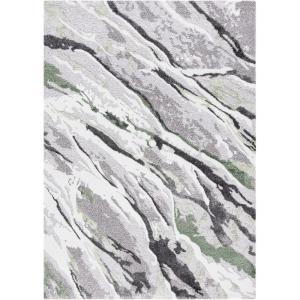 SAFAVIEH Area Rug 8×10 – Century Collection – Large – Grey & Green, Modern Abstract Design, Non-Shedding & Easy Cleaning, Ideal for Living Room, Bedroom, Office, Dining Space (CTY324F)(Grey/Green)