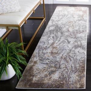 SAFAVIEH Area Rug 8×10 – Craft Collection – Large – Grey & Green, Modern Abstract Design, Non-Shedding & Easy Cleaning, Ideal for Living Room, Bedroom, Office, Dining Space (CFT864J)(Grey/Taupe)