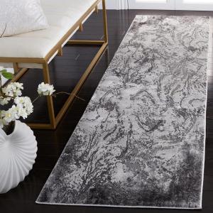 SAFAVIEH Area Rug 8×10 – Craft Collection – Large – Grey & Green, Modern Abstract Design, Non-Shedding & Easy Cleaning, Ideal for Living Room, Bedroom, Office, Dining Space (CFT864J)(Grey/Silver)
