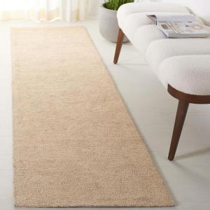 SAFAVIEH Area Rug 8×10 – Natural Fiber Collection – Large – Gold, Handmade Jute, Ideal for Living Room, Bedroom, Dining Space (NFB725D)(Gold)