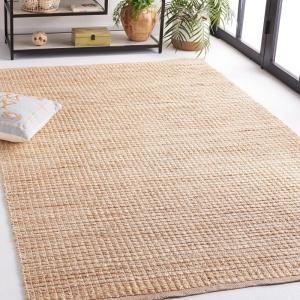 SAFAVIEH Area Rug 8×10 – Natural Fiber Collection – Large – Natural & Beige, Farmhouse Style, Ideal for Living Room, Bedroom, Dining Space (NF834A)(Natural/Beige)
