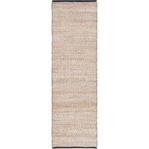 SAFAVIEH Area Rug 8×10 – Natural Fiber Collection – Large – Natural & Black, Farmhouse Style, Ideal for Living Room, Bedroom, Dining Space (NF832A)(Natural/Black)