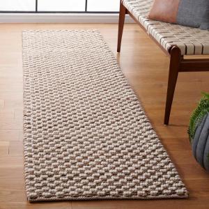SAFAVIEH Area Rug 8×10 – Natural Fiber Collection – Large – Natural & Grey, Farmhouse Style, Ideal for Living Room, Bedroom, Dining Space (NF835A)(Natural/Grey)