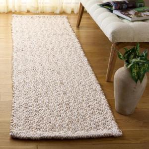 SAFAVIEH Area Rug 8×10 – Natural Fiber Collection – Large – Natural & Ivory, Handmade Jute & Wool, Ideal for Living Room, Bedroom, Dining Space (NFB225A)(Natural/Silver)