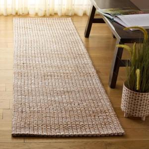 SAFAVIEH Area Rug 8×10 – Natural Fiber Collection – Large – Natural & Ivory, Jute Blend, Ideal for Living Room, Bedroom, Dining Space (NF557A)(Natural/Ivory)