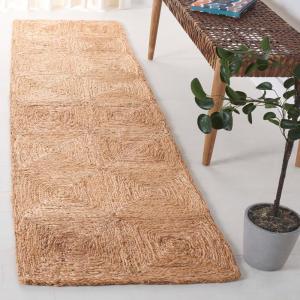 SAFAVIEH Area Rug 9×12 – Natural Fiber Collection – Large – Natural, Handmade Jute, Ideal for Living Room, Bedroom, Dining Space (NFB480A)(Natural)