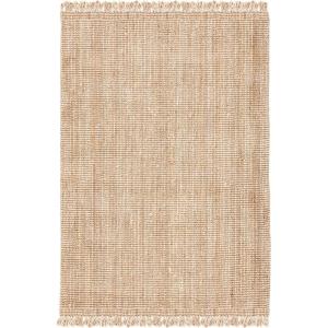SAFAVIEH Natural Fiber Collection Area Rug – 10′ x 14′, Natural, Handmade Woven Fringe Jute, Ideal for High Traffic Areas in Living Room, Bedroom (NF809A)(Natural)