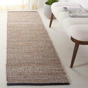 SAFAVIEH Natural Fiber Collection Area Rug – 8′ x 10′, Natural & Brown, Flatweave Jute, Ideal for The Living Room, Dining Room Bedroom (NF867T)(Natural/Bleach)