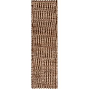 SAFAVIEH Natural Fiber Collection Area Rug – 8′ x 10′, Natural & Green, Handmade Jute, Ideal for Living Room, Bedroom, Home Office, Dining Space (NFB776Y-8)(Natural/Dark Brown)