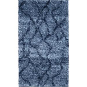SAFAVIEH Retro Collection Area Rug – 5’3″ x 8′, Blue & Dark Blue, Modern Abstract Design, Non-Shedding & Easy Care, Ideal for High Traffic Areas in Living Room, Bedroom (RET2144-6570)(Blue/Dark Blue)