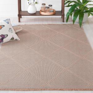 Safavieh Area Rug 8×10 – Aspect Collection – Large – Natural, Jute & Cotton, Trellis Pattern, Ideal for Living Room, Bedroom, Office, Dining Space (APE406B)(Natural)