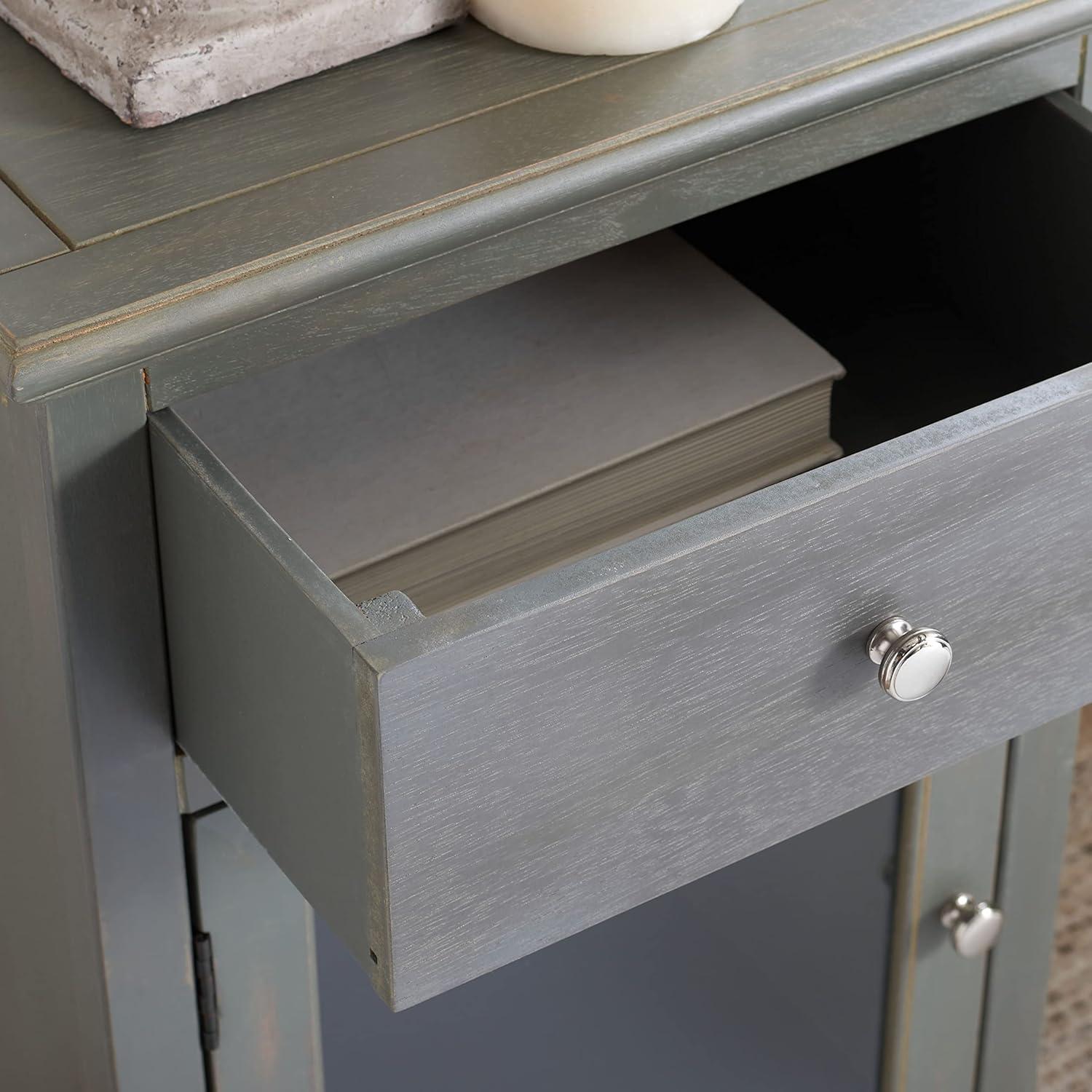 image:imageSAFAVIEH American Homes Collection Ziva French Grey End TableAsh Grey