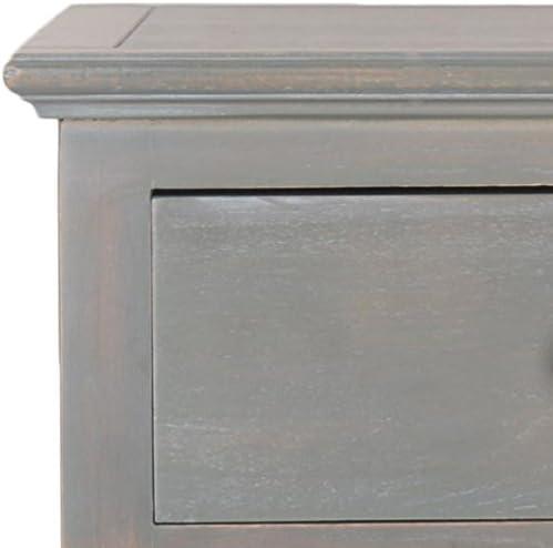 image:imageSAFAVIEH American Homes Collection Ziva French Grey End TableAsh Grey