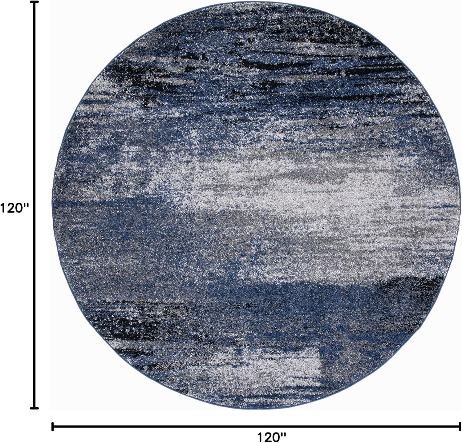 image:imageSAFAVIEH Area Rug 8x10 Adirondack Collection Large Silver amp Black Modern Abstract Design NonShedding amp Easy Cleaning Ideal for Living Room Bedroom Office Dining Space ADR112AGreyBlue
