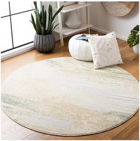 image:imageSAFAVIEH Area Rug 8x10 Adirondack Collection Large Silver amp Black Modern Abstract Design NonShedding amp Easy Cleaning Ideal for Living Room Bedroom Office Dining Space ADR112AIvoryGold