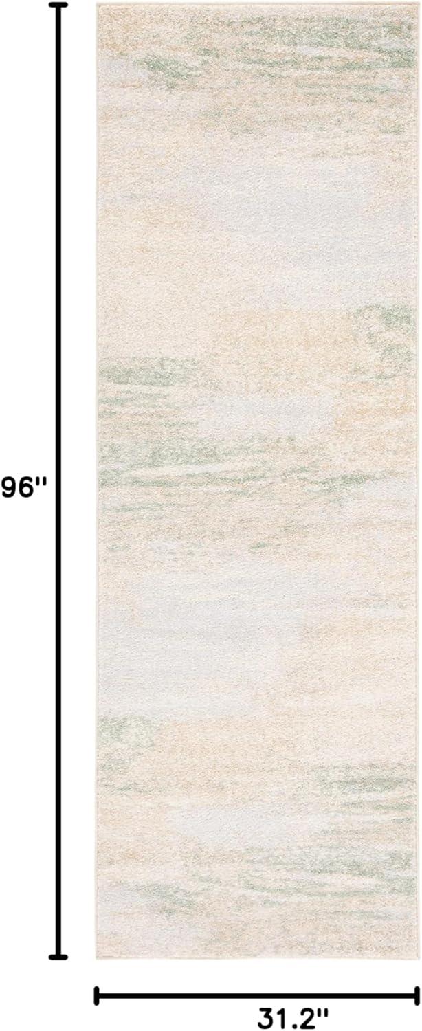 image:imageSAFAVIEH Area Rug 8x10 Adirondack Collection Large Silver amp Black Modern Abstract Design NonShedding amp Easy Cleaning Ideal for Living Room Bedroom Office Dining Space ADR112AIvoryGold
