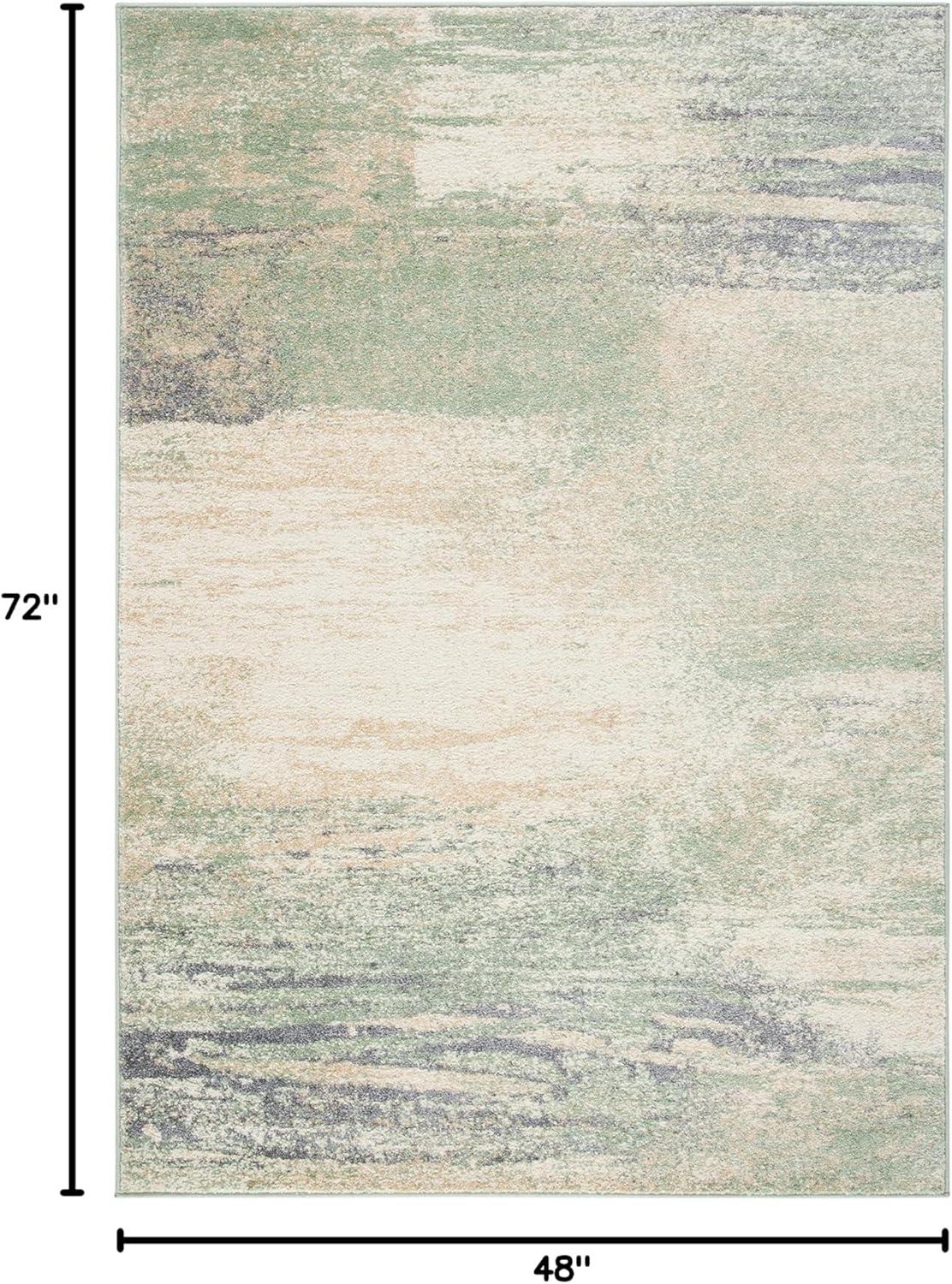 image:imageSAFAVIEH Area Rug 8x10 Adirondack Collection Large Silver amp Black Modern Abstract Design NonShedding amp Easy Cleaning Ideal for Living Room Bedroom Office Dining Space ADR112AIvorySage