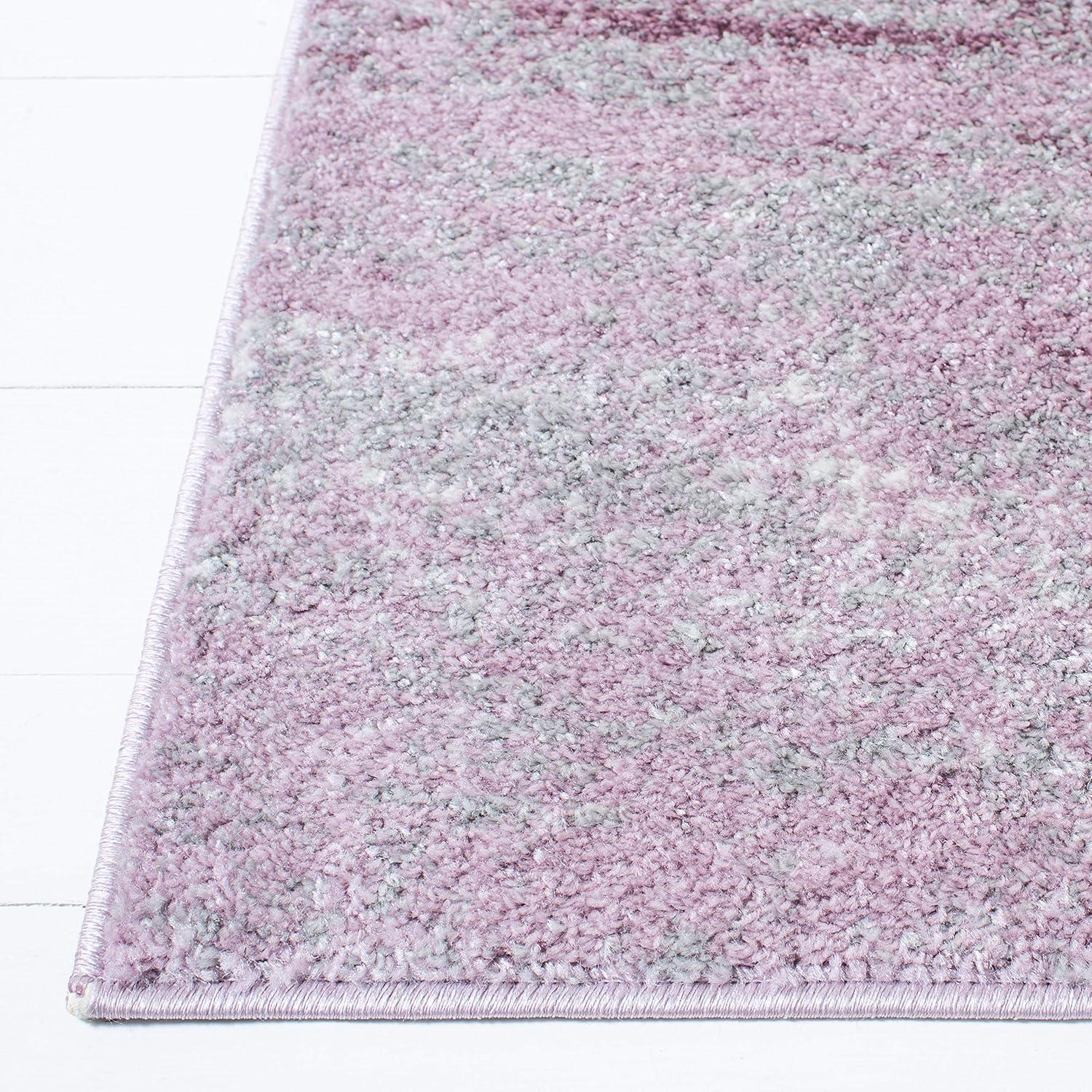 image:imageSAFAVIEH Area Rug 8x10 Adirondack Collection Large Silver amp Black Modern Abstract Design NonShedding amp Easy Cleaning Ideal for Living Room Bedroom Office Dining Space ADR112AGreyPurple