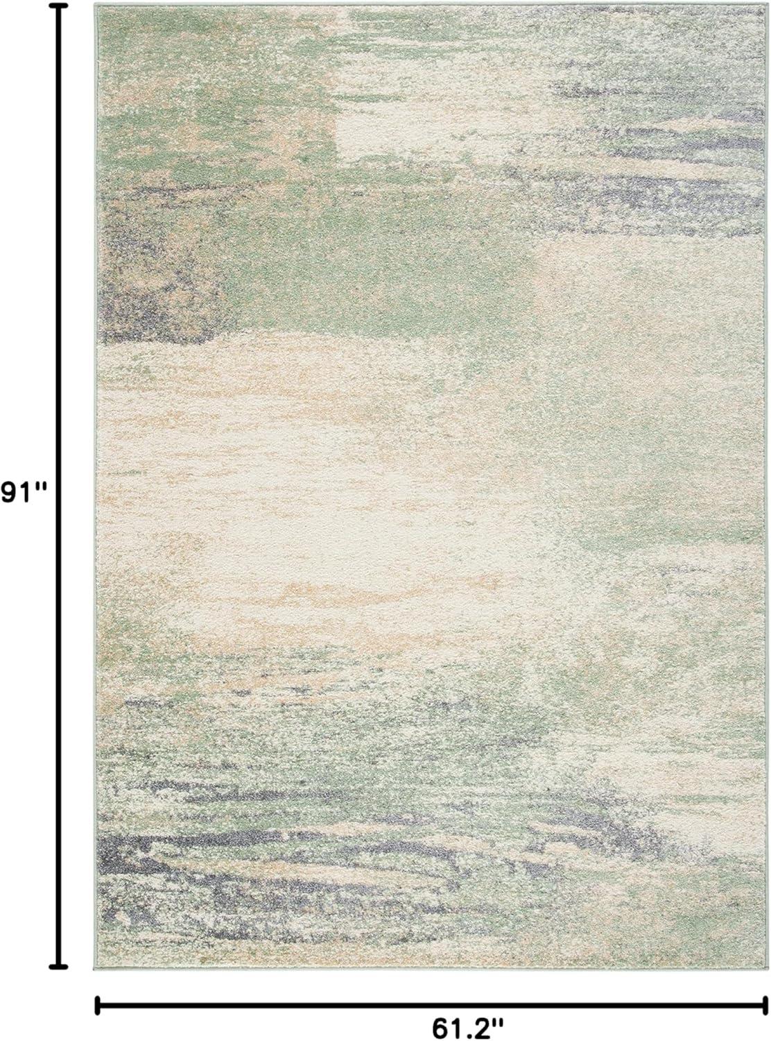 image:imageSAFAVIEH Area Rug 8x10 Adirondack Collection Large Silver amp Black Modern Abstract Design NonShedding amp Easy Cleaning Ideal for Living Room Bedroom Office Dining Space ADR112AIvorySage