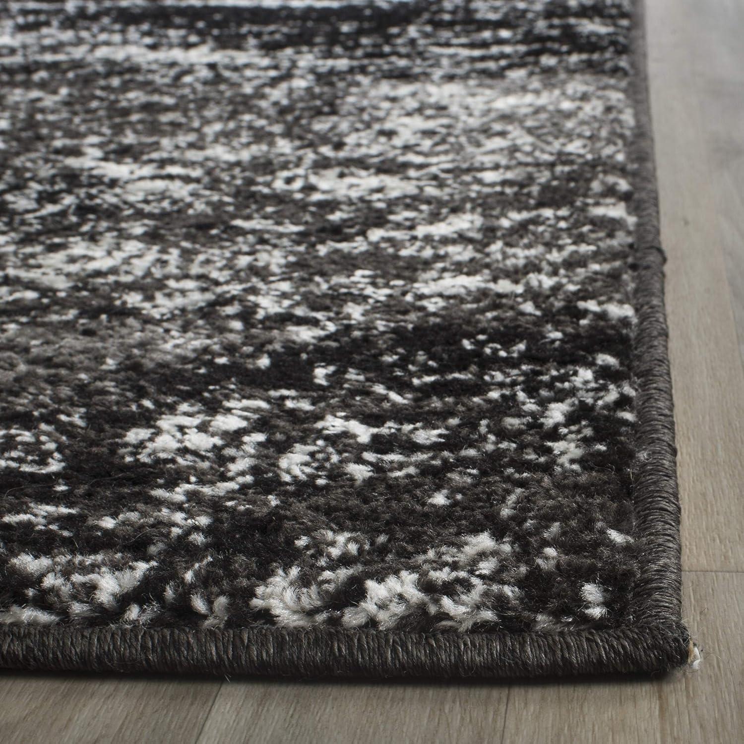 image:imageSAFAVIEH Area Rug 8x10 Adirondack Collection Large Silver amp Black Modern Abstract Design NonShedding amp Easy Cleaning Ideal for Living Room Bedroom Office Dining Space ADR112ASilverBlack