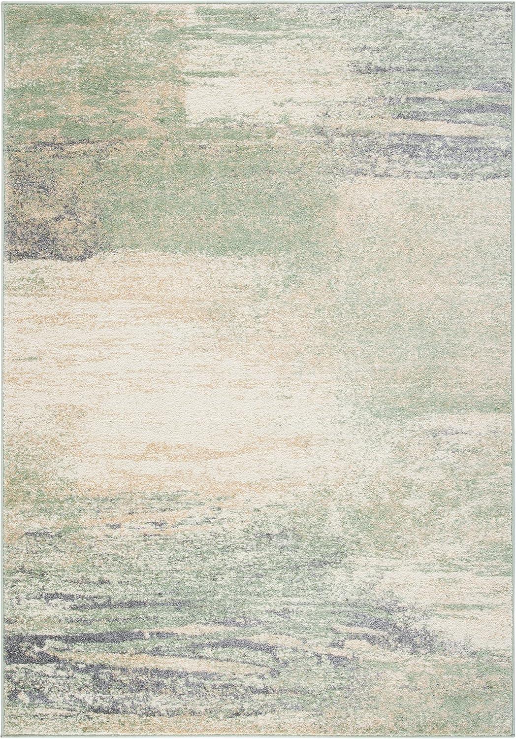 image:imageSAFAVIEH Area Rug 8x10 Adirondack Collection Large Silver amp Black Modern Abstract Design NonShedding amp Easy Cleaning Ideal for Living Room Bedroom Office Dining Space ADR112AIvorySage