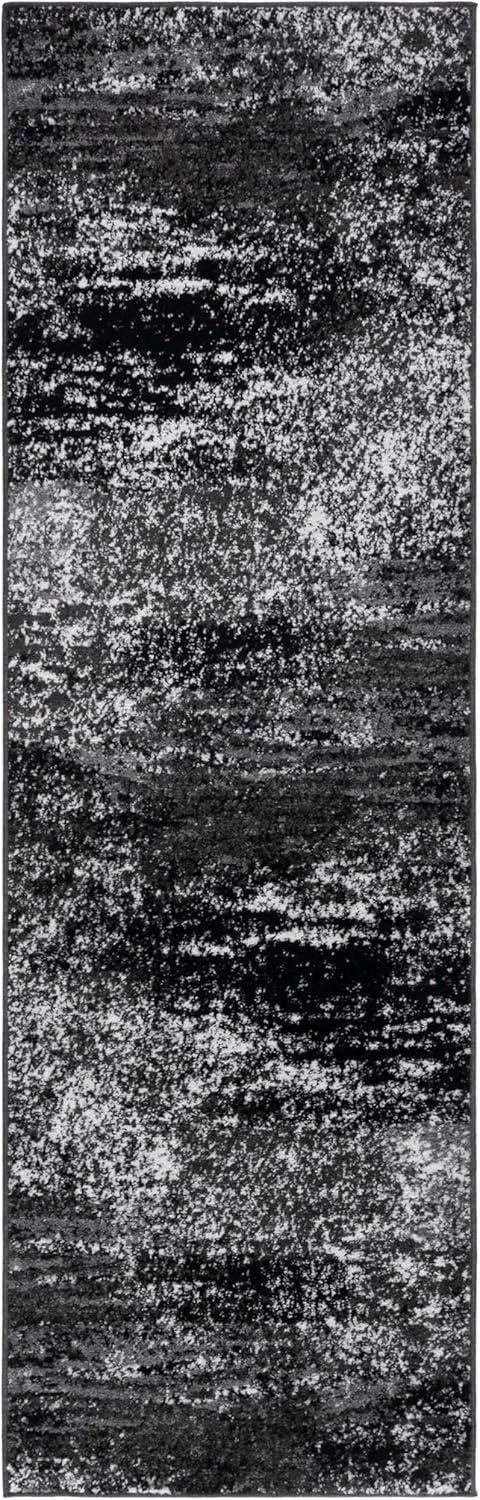 image:imageSAFAVIEH Area Rug 8x10 Adirondack Collection Large Silver amp Black Modern Abstract Design NonShedding amp Easy Cleaning Ideal for Living Room Bedroom Office Dining Space ADR112ASilverBlack