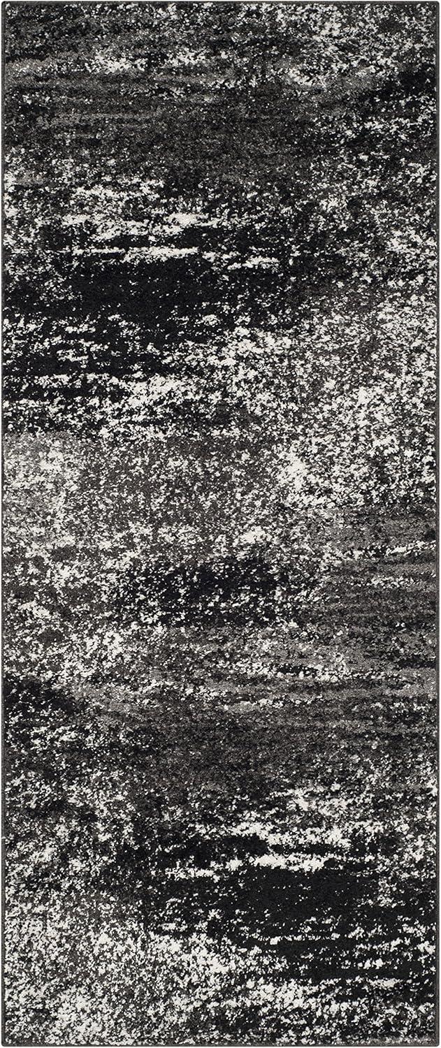 image:imageSAFAVIEH Area Rug 8x10 Adirondack Collection Large Silver amp Black Modern Abstract Design NonShedding amp Easy Cleaning Ideal for Living Room Bedroom Office Dining Space ADR112ASilverBlack