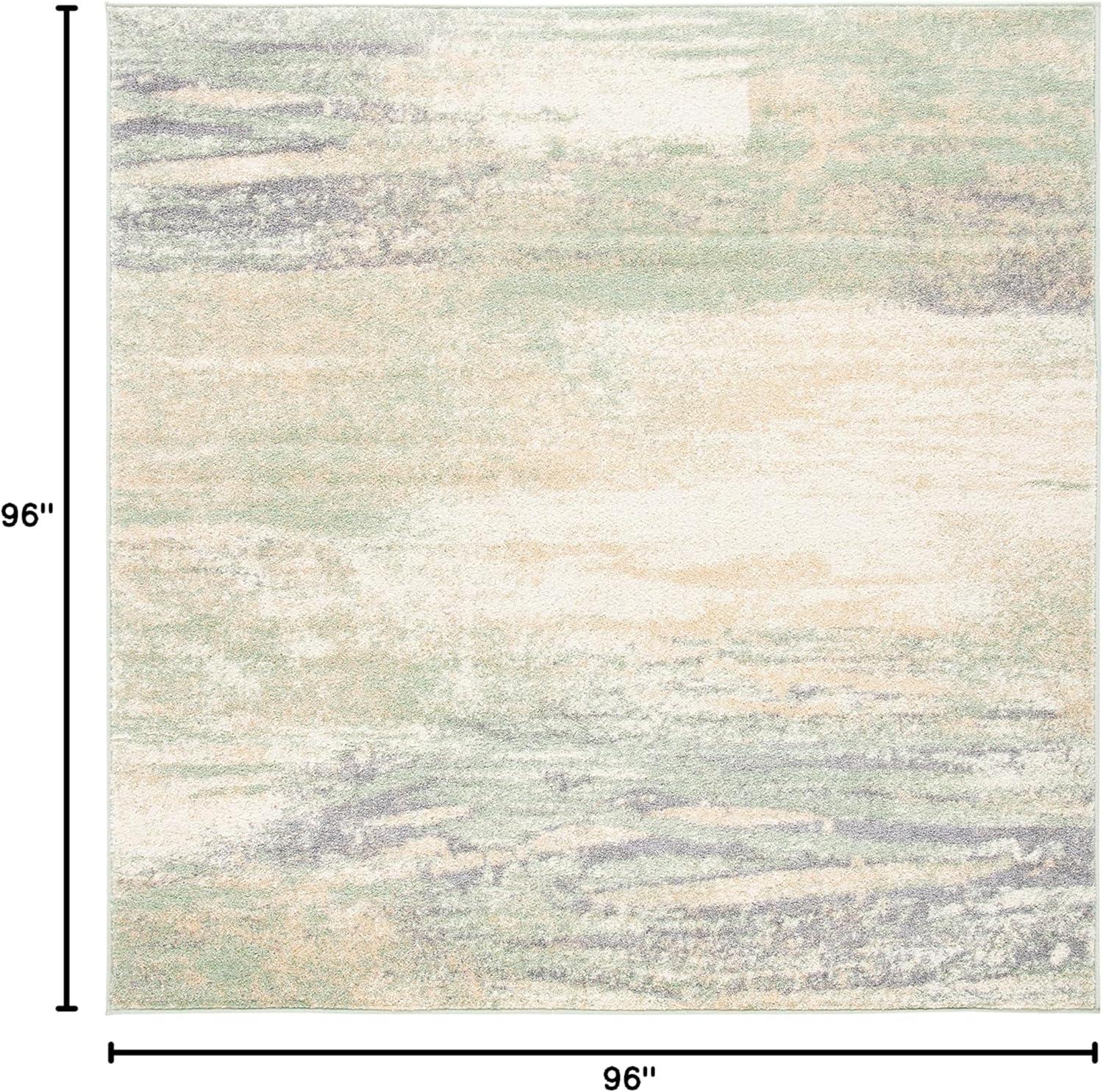 image:imageSAFAVIEH Area Rug 8x10 Adirondack Collection Large Silver amp Black Modern Abstract Design NonShedding amp Easy Cleaning Ideal for Living Room Bedroom Office Dining Space ADR112AIvorySage